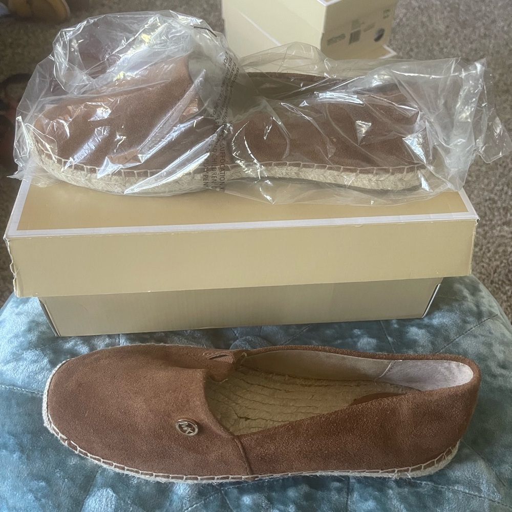 Michael Kors Brown Suede Espadrilles